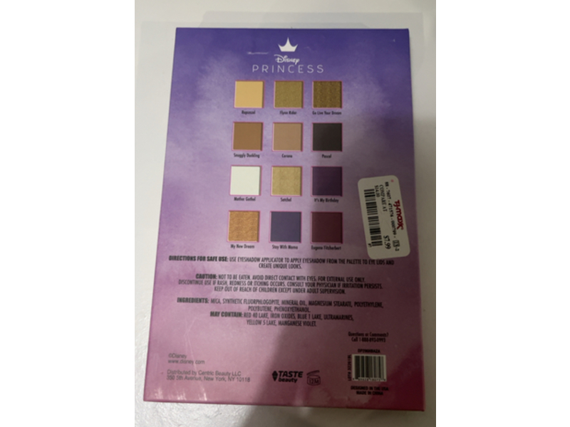 Disney Princess Eyeshadow Palette, 1.05 oz/30 g