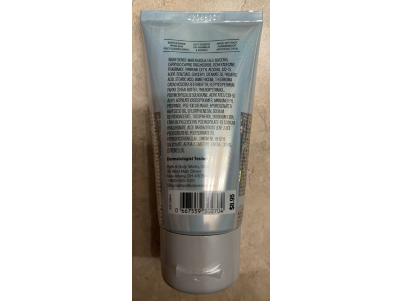 Bath & Body Works Ultimate Hydration Body Cream, Platinum, 2.5 oz/70 g