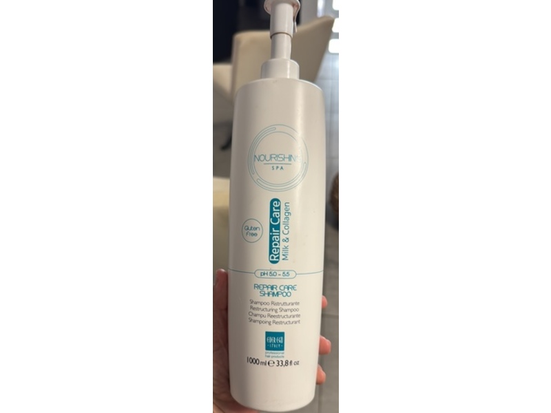 Ever Ego Italy Nourishing Spa Repair Care Shampoo, Milk & Collagen, 33.8 fl oz/1000 mL