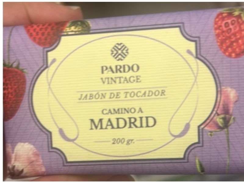Pardo Vintage Perfumed Soap, Camino a Madrid, 200 g