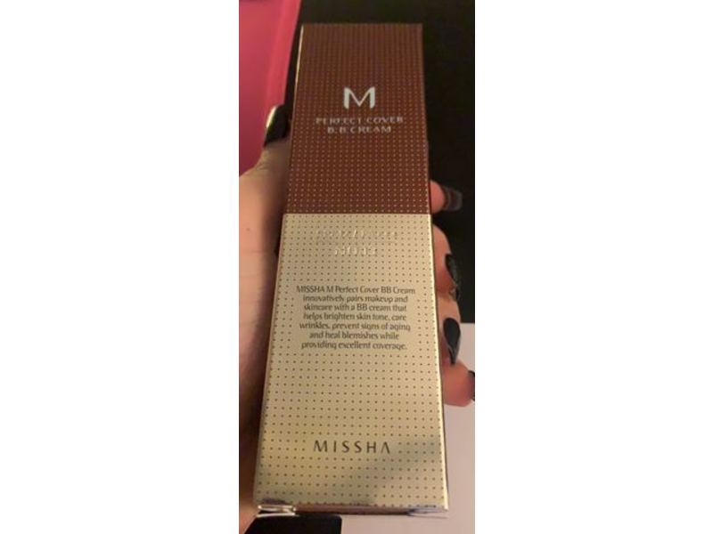 Missha Perfect Cover Bb Cream, SPF 42 PA+++, No. 13 Bright Beige, 1.7 oz/50 ml