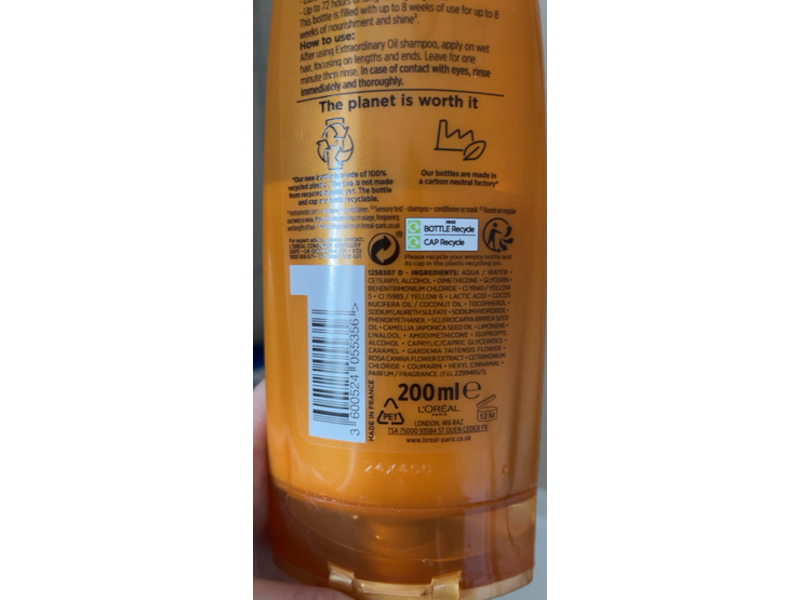 L'oreal Elvive Dry Hair Nourishing Conditioner, Extraordinary Oil, 200 mL