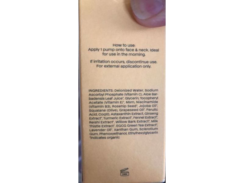 Atone Vitamin C Skinfood, 1 fl oz/30 mL