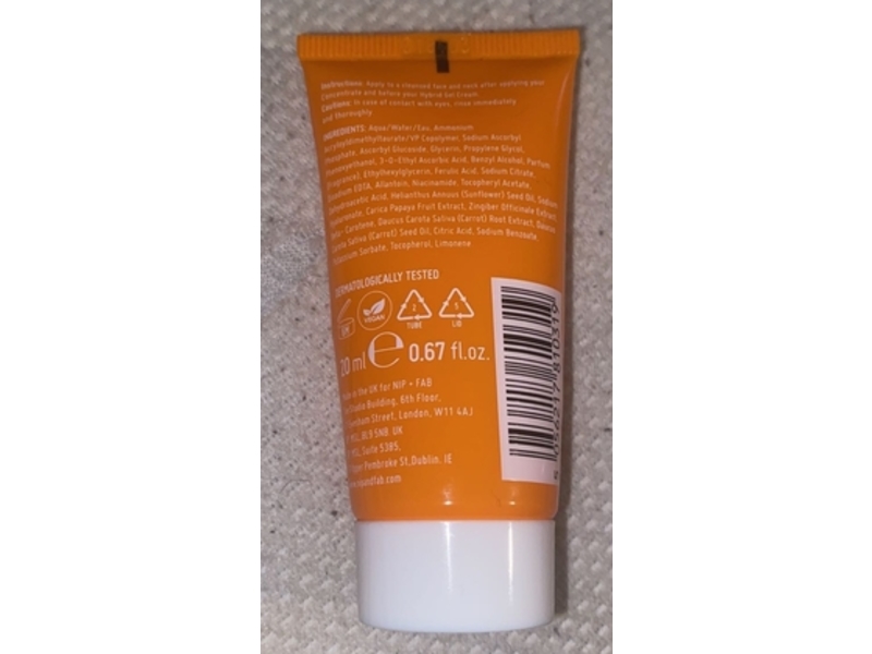 Nip+Fab Illuminate Serum, Vitamin C Fix, 0.67 fl oz/20 mL