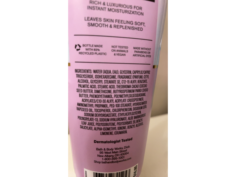 Bath & Body Works Lovely Dreamer Body Cream, Shea Butter + Hyaluronic Acid, 8 oz/226 g