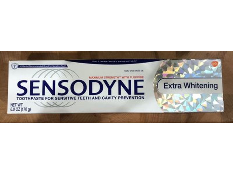 Sensodyne Extra Whitening Toothpaste, Maximum Strength, 6.0 oz/170 g