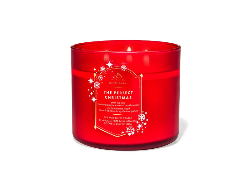White Barn Fragranced Soy Wax Blend Candle, The Perfect Christmas, 14.5 oz/411 g