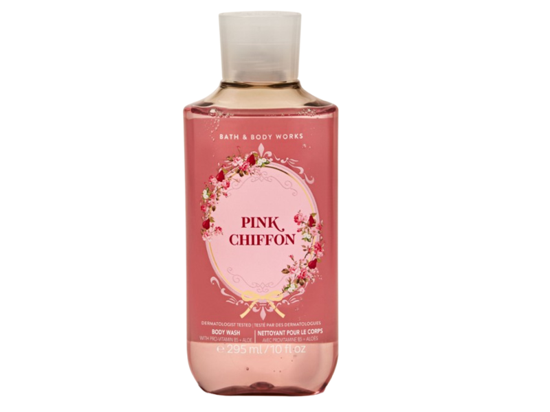 Bath & Body Works Body Wash, Pink Chiffon, 10 fl oz/295 mL, Pack Of 2