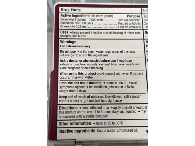 Polysporin Triple Antibiotic Ointment, 15 g