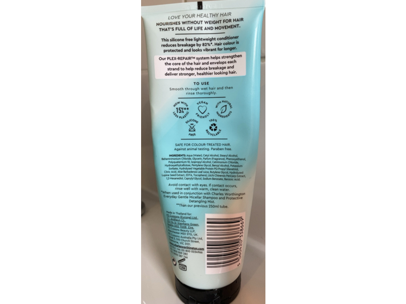 Charles Worthington Everyday Gentle Weightless Conditioner, 8.45 fl oz/250 mL