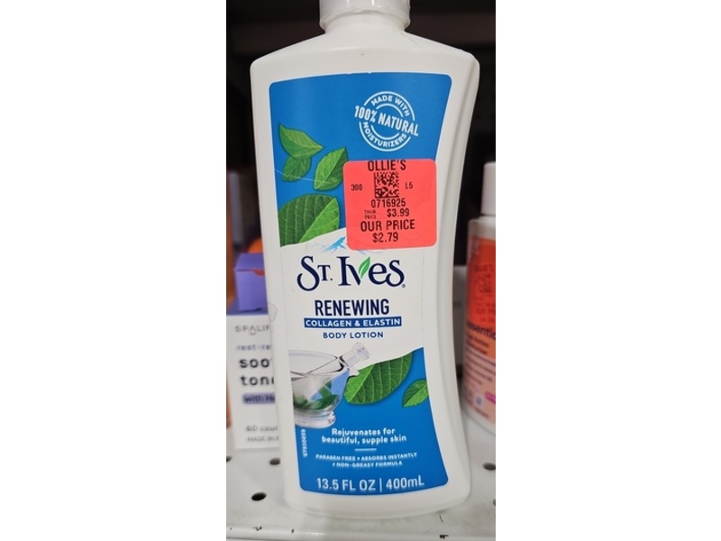 St. Ives Renewing Collagen & Elastin Body Lotion, 13.5 fl oz/400 mL