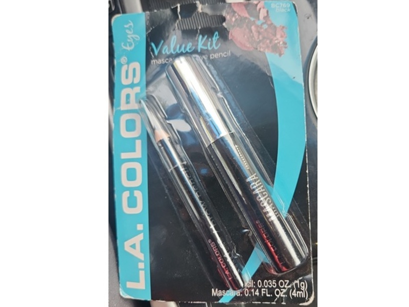 L.A. Colors Mascara Eye Pencil Value Kit, Black