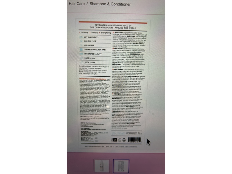 DS Labs Revita Conditioner Hair Density Conditioner, 31.25 fl oz/925 mL