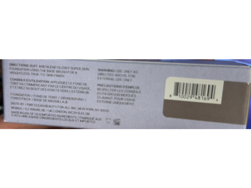 Saie Glowy Super Skin Lightweight Luminous Foundation, 32 Deep - Olive Undertones, 1 fl oz/30 mL