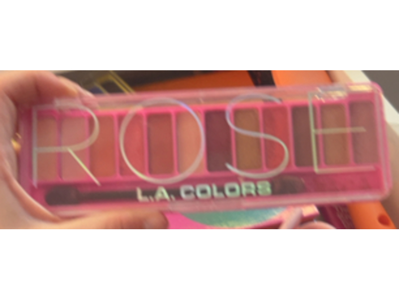 L.A. Colors Color Vibe Eyeshadow Palette, Rose, 0.3 oz/8.5 g