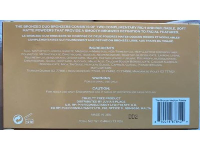 Juvia's Place Bronzed Powder, Medium, 0.46 oz