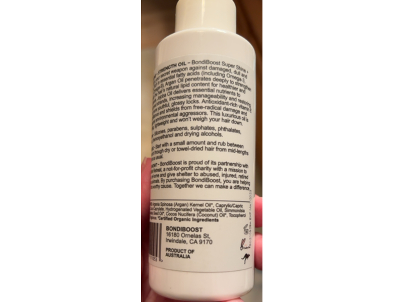 BondiBoost Super Shine + Strength Oil, 4.23 fl oz/125 mL