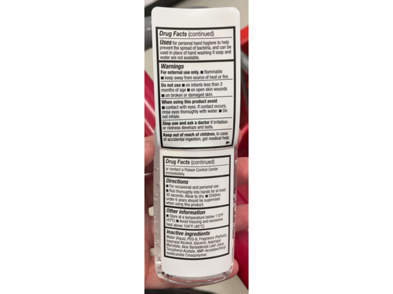 Up & Up Hand Sanitizer Clear Gel, 2 fl oz/59 mL