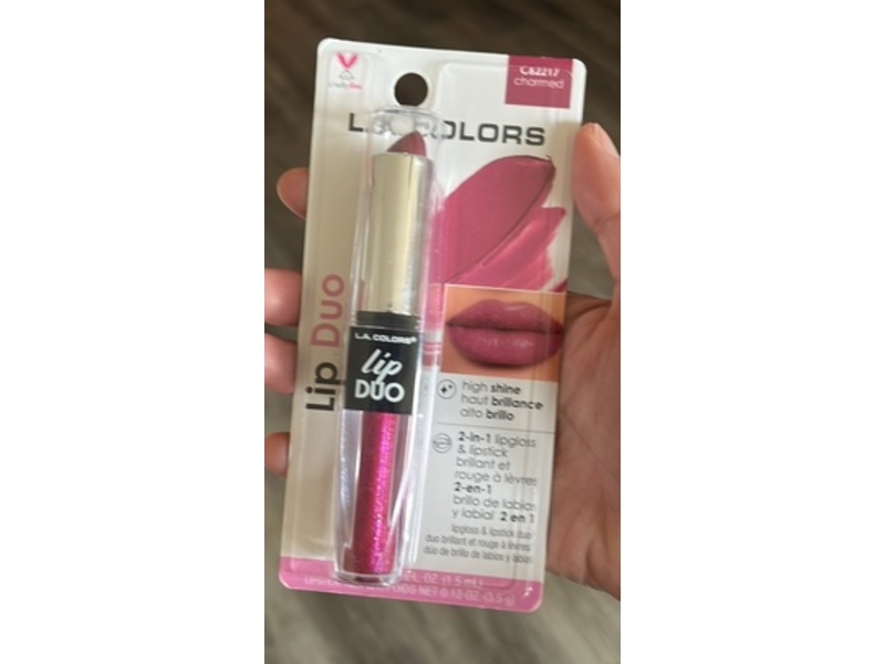 L.A. Colors Lip Duo Lipgloss & Lipstick, Charmed