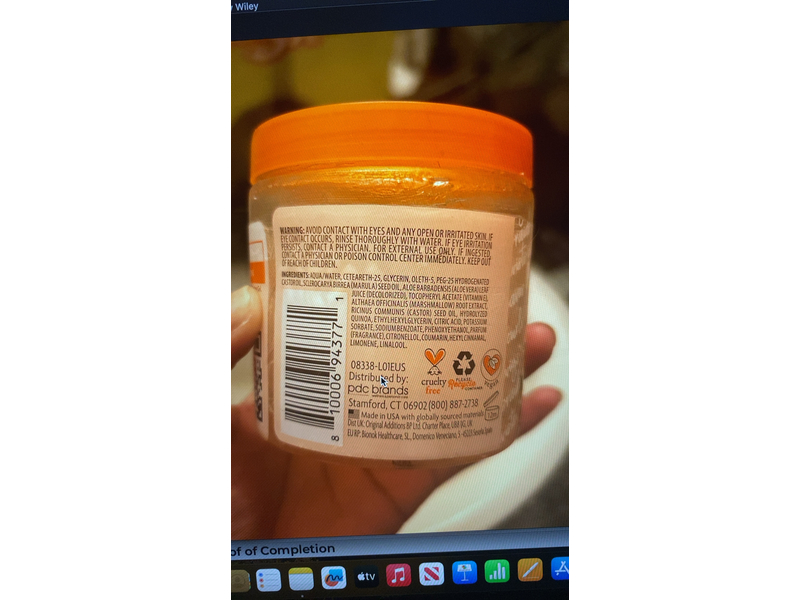 Cantu Braiding & Twisting Gel, Marula Oil & Aloe Vera, 8 oz/227 g