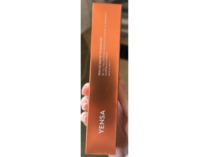 Yensa BB + CC Skin On Skin BC Foundation, SPF 40, Light Neutral, 1 fl oz/30 mL