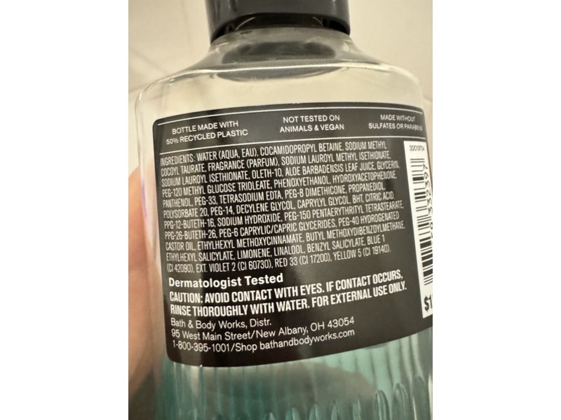 Bath & Body Works 3-In-1 Hair, Face & Body Wash, Atlantic, 10 fl oz/295 mL