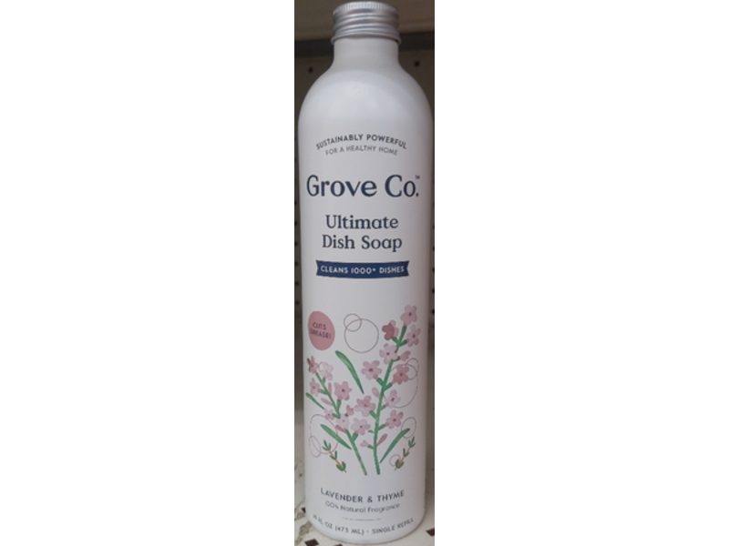 Grove Co. Ultimate Dish Soap, Lavender & Thyme, 16 fl oz/473 mL