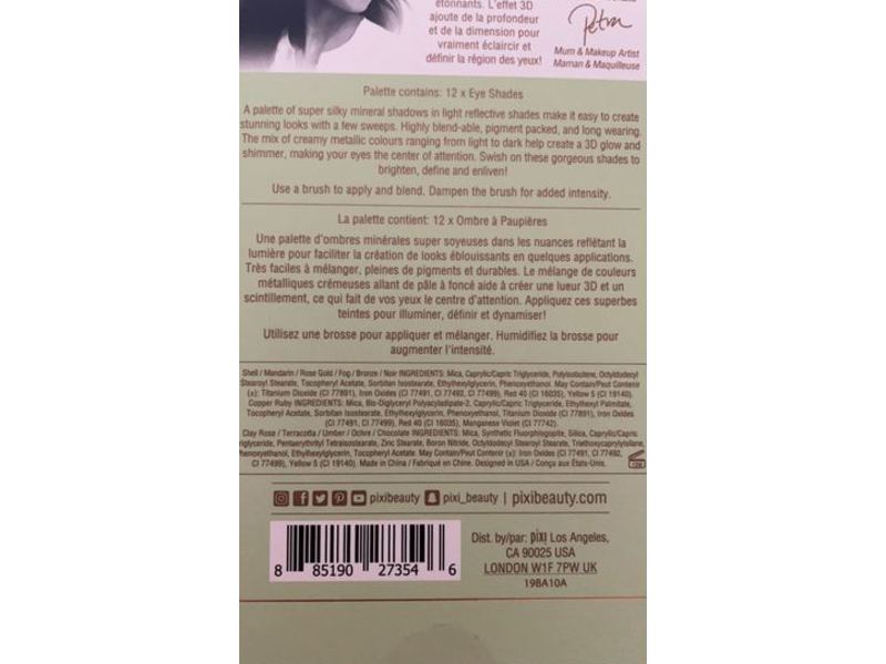 Pixi By Petra Eye Reflection Shadow Palette, Rustic Sunset, 0.5 oz/16 g