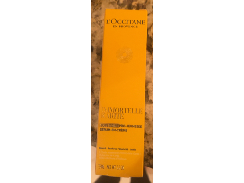 L'occitane En Provence Immortelle Shea Youth Hand Cream, 2.7 oz/75 mL