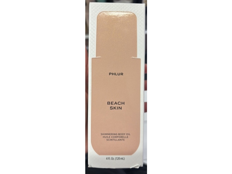 Phlur Shimmering Body Oil, Beach Skin, 4 fl oz/120 mL