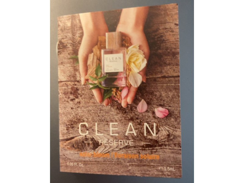 Clean Beauty Reserve Eau De Parfum Spray, Solar Bloom, 0.05 fl oz/1.5 mL