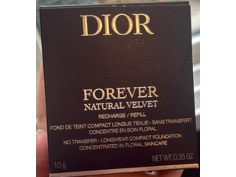 Dior Forever Natural Velvet Longwear Compact Foundation, 3N, 0.35 fl oz/10 g