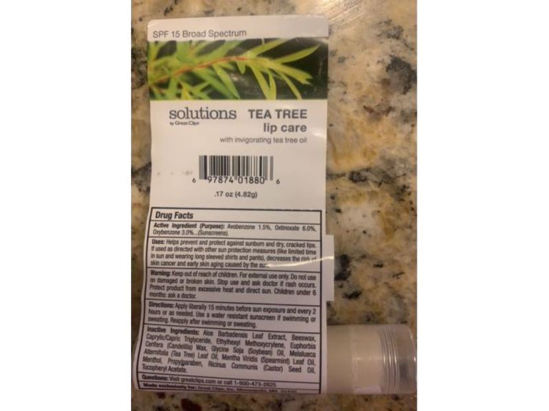 Solutions By Great Clips Lip Care, SPF 15, 17 oz/4.82 g