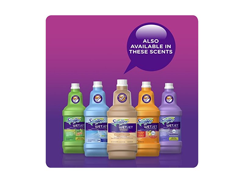 Swiffer Wetjet Wood Floor Cleaner Solution Refill, 42.2 fl oz/1.25 L, Pack Of 2