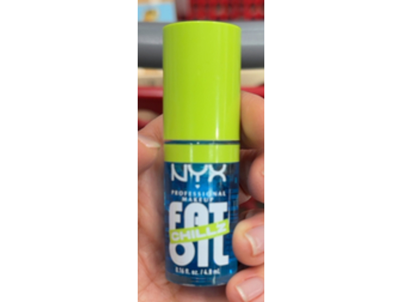 Nyx Professional Makeup Fat Oil Chillz Drip Lip Gloss, Polar Peppermint, 0.16 fl oz/4.8 mL