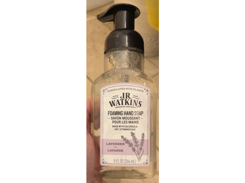 JR Watkins Foaming Hand Soap, Lavender, 9 fl oz/266 mL, Pack Of 6