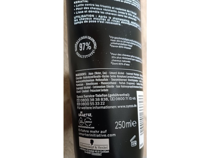 Syoss Keratin Deep Conditioner, 250 mL