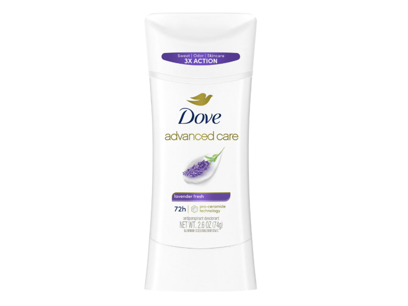 Dove Advanced Care Antiperspirant Deodorant Stick, Lavender Fresh, 2.6 oz/74 g