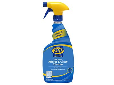 Zep Professional One Pass Mirror & Glass Cleaner, 32 fl oz/946 mL, Pack of 6
