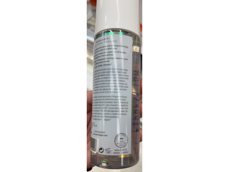 Tanologist Express Self Tan Water, Dark, 6.76 fl oz/200 mL