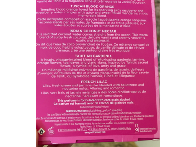 Pacifica Beauty, Wanderlust Perfume Set, 0.05 fl oz, 1.5 mL, Pack of 5