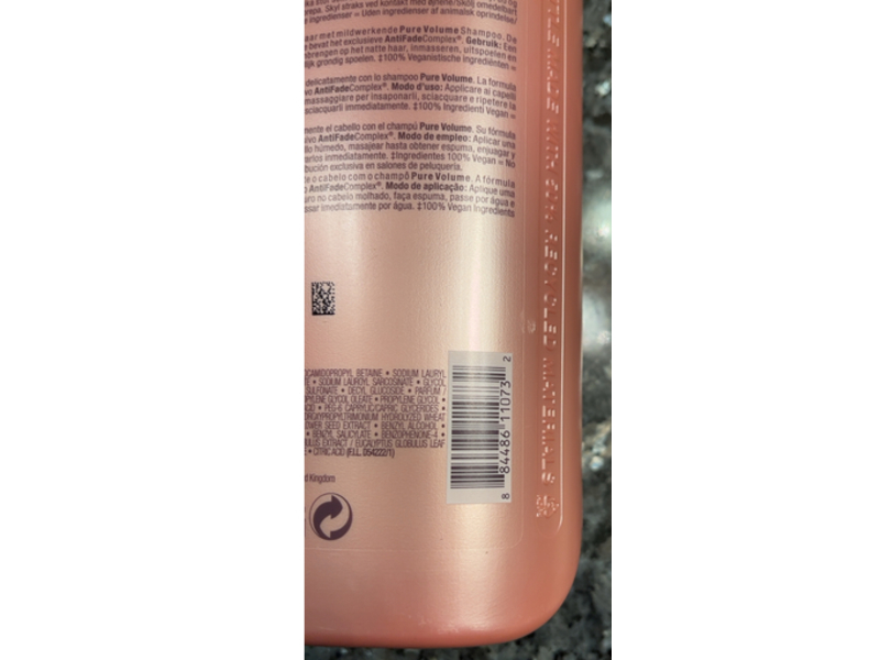Pureology Pure Volume Shampoo, 33.8 fl oz/1 L