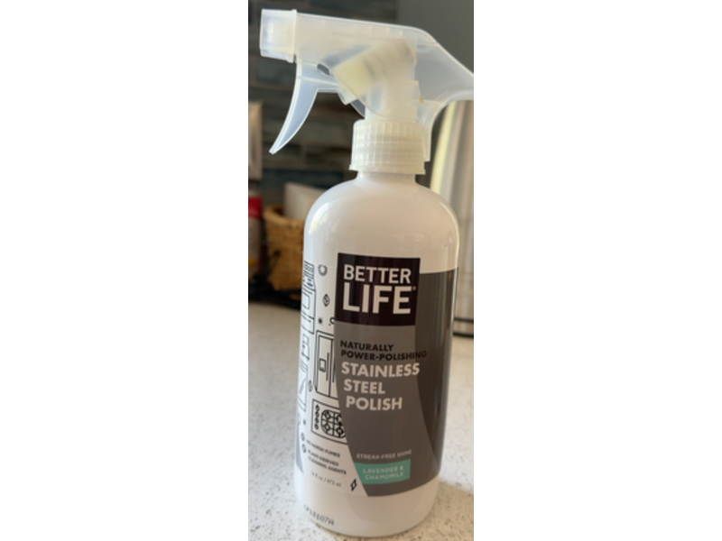Better Life Stainless Steel Polish, Lavender & Chamomile, 16 oz/473 mL