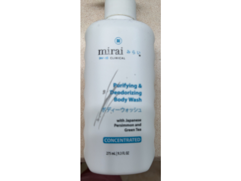 Mirai Clinical Purifying & Deodorizing Body Wash, Persimmon & Green Tea, 9.3 fl oz/275 mL