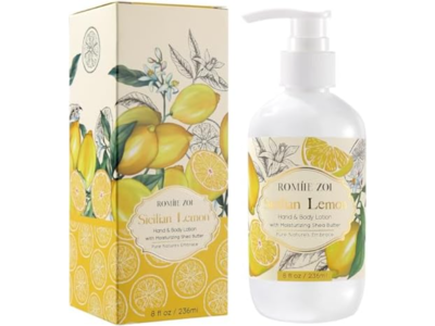 Romiie Zoi Hand & Body Lotion, Sicilian Lemon, 8 fl oz/236 mL