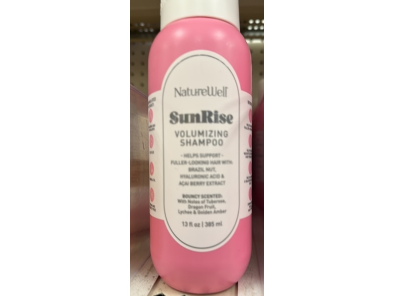 NatureWell Volumizing Shampoo, Sunrise, 13 fl oz/385 mL
