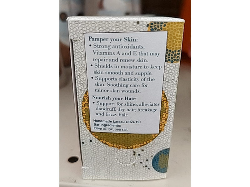 Antioche Pure Natural Lateau Bar Soap, Olive Oil