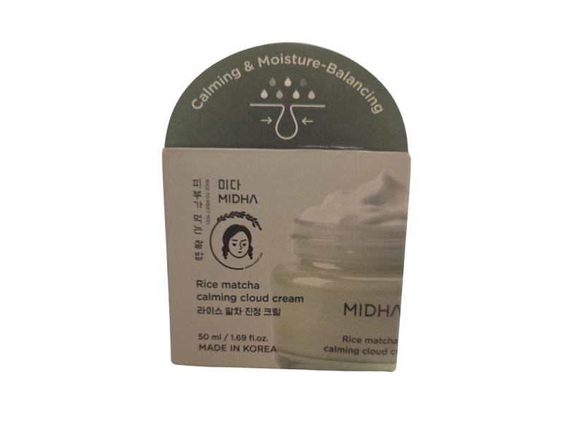 Midha Rice Matcha Calming Cloud Cream, 1.69 fl oz/50 mL