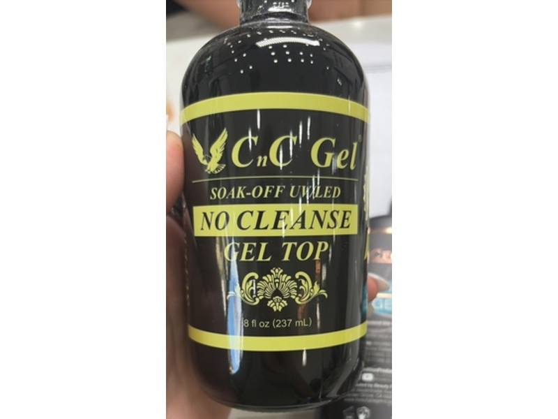 CNC GEL Soak-Off UV/LED No Cleanse Gel Top, 8 fl oz/237 mL