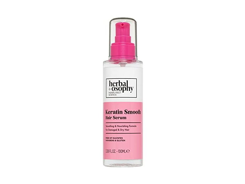 Herbalosophy Keratin Smooth Hair Serum, 3.38 fl oz/100 mL